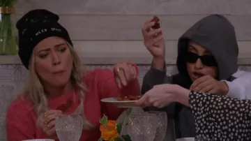 Melodie I Need Space Black Beanie worn by Sophie (Hilary Duff) as seen in How I Met Your Father (S02E04)