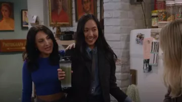 Theory Staple Gingham Blazer worn by Ellen (Tien Tran) as seen in How I Met Your Father (S02E04)