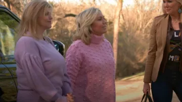 Lela Rose Roll Neck Wool Jumper worn by Julie Chrisley as seen in Chrisley Knows Best (S10E02)