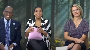 Parker Blossom Blouse florale portée par Dylan Dreyer comme vu dans Aujourd’hui le 15 février 2023