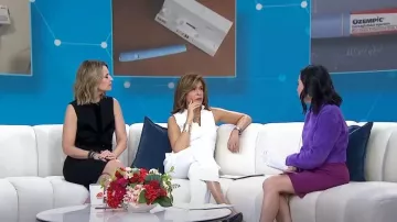 Black Halo Antoinette Sleeveless Jumpsuit worn by Hoda Kotb as seen in Today on February 15, 2023