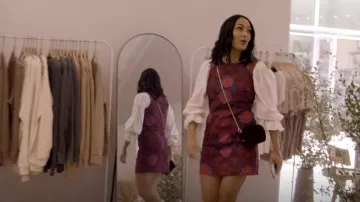 Anthropologie Eva Franco Eyelet Mini Dress worn by Brie Bella as seen in Nikki Bella Says I Do (S01E01)