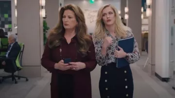 Ralph Lauren Collection Ophelie Wool Blend Skirt worn by Sadie Ryan (Harriet Dyer) as seen in American Auto (S02E04)