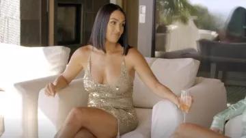 Retrofête Marie Dress worn by Nikki Bella as seen in Nikki Bella Says I Do (S01E02)