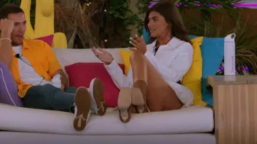 Shein Unity Solid Wide Leg Slant Pocket Shorts portés par Samie Elishi comme on le voit dans Love Island (S09E19)