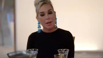 Club L London Black Long Sleeve Backless Fishtail Maxi Vestido usado por Marysol Patton como se ve en The Real Housewives of Miami (S05E14)