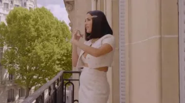 Assignment Tai Cropped Top worn by Nikki Bella as seen in Nikki Bella Says I Do (S01E03)