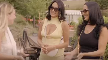 Dolan Left Coast Tulle Sleeve Tank Top worn by Nikki Bella as seen in Nikki Bella Says I Do (S01E03)