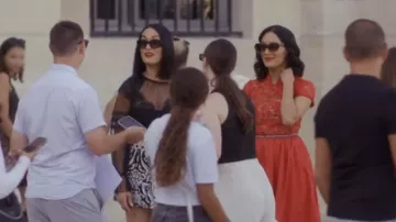 Chanel Oval Sunglasses worn by Nikki Bella as seen in Nikki Bella Says I Do (S01E03)