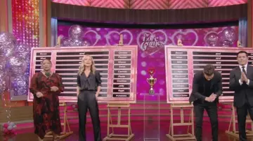 Taylor Printed Pleated Fit & Flare Dress worn by Deja Vu as seen in LIVE with Kelly and Ryan on February 18, 2023