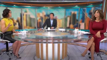 Marina Moscone Collective Fringe Dress worn by Michelle Miller as seen in CBS Mornings on February 19, 2023