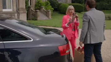 Floral Satin Kimono worn by Agatha Raisin (Ashley Jensen) as seen in Agatha  Raisin TV show outfits (S03E07)