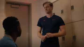 Nike Rafa Challenger Men's Tennis Top worn by Jeff Murphy (Dominic Sherwood) as seen in Partner Track (S01E02)