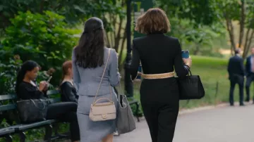 Chanel Mini Rectangular Flap Bag worn by Ingrid Yun (Arden Cho) as seen in Partner Track (S01E02)