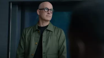 Chaqueta de camionero Bonded Wool-Blend para hombre de Scotch & Soda usada por el pianista (Earl Rose) como se ve en Partner Track (S01E02)