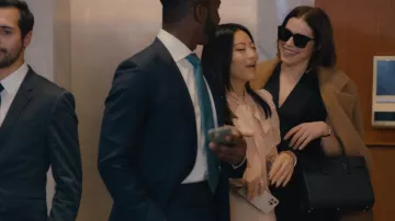 Saint Laurent Small Sac De Jour Tote Bag worn by Rachel Friedman (Alexandra Turshen) as seen in Partner Track (S01E03)