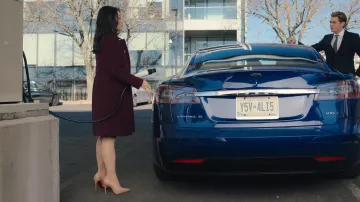 Christian Louboutin, So Kate 120 Leather Pumps worn by Ingrid Yun (Arden Cho) as seen in Partner Track (S01E03)