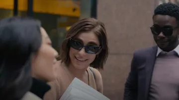 Gucci 58mm Cat Eye Sunglasses worn by Rachel Friedman (Alexandra Turshen) as seen in Partner Track (S01E05)