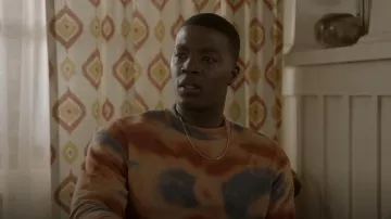 Scotch and Soda Relaxed Tie Dye Sweater worn by Spencer James (Daniel Ezra) as seen in All American (S04E05)
