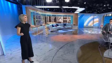 Gal Meets Glam Collection Sybil Flutter Sleeve Jumpsuit portée par Dylan Dreyer comme vu dans Aujourd’hui le 20 février 2023