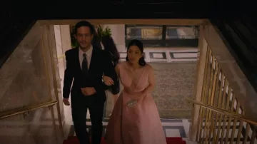 Jimmy Choo Ellipse Clutch worn by Ingrid Yun (Arden Cho) as seen in Partner Track (S01E06)