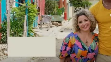 Anthropologie Abel The Label Vestido floral usado por Daniele como se ve en 90 Day Fiancé: The Other Way (S04E03)