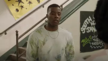 John Elliott University Tie Dye Long Sleeve Tee worn by Spencer James (Daniel Ezra) as seen in All American (S04E08)
