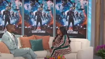 Thom Browne Floral-appliqué Cropped Trousers worn by William Jackson Harper as seen in Sherri on February 13, 2023