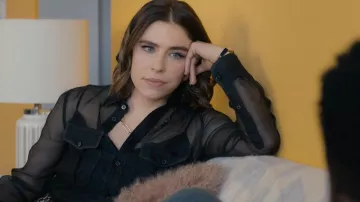 Ralph Lauren Collection Glenn Silk Shirt worn by Rachel Friedman (Alexandra Turshen) as seen in Partner Track (S01E09)
