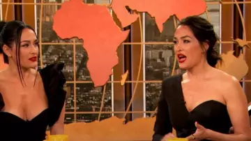 NBD Monsieur Mini Dress worn by Brie Bella as seen in The Drew Barrymore Show on February 15, 2023