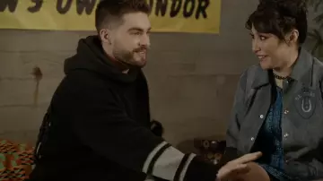 C2H4 X Mastermind Japan Reflective Knit Sweater worn by Asher Adams (Cody Christian) as seen in All American (S04E15)