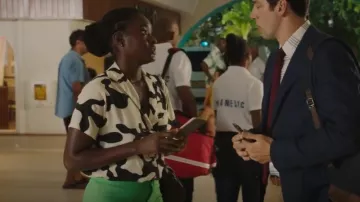 Obey Glassy Button Down Shirt worn by DS Naomi Thomas (Shantol Jackson) as seen in Death in Paradise (S11E08)