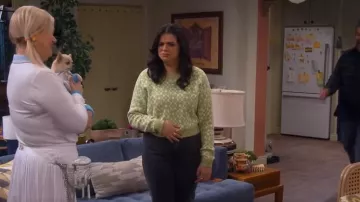 Hollister Easy Crew Sweater worn by Mayan (Mayan Lopez) as seen in Lopez vs. Lopez (S01E12)