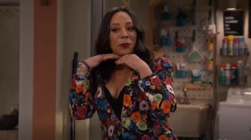 Alice + Olivia Macey Jacket worn by Rosie (Selenis Leyva) as seen in Lopez vs. Lopez (S01E12)