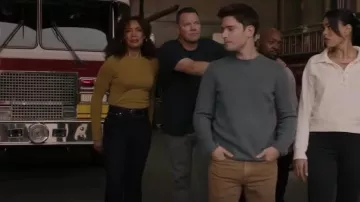 Rag & Bone Casey High Rise Flare Jeans worn by Tommy Vega (Gina Torres) as seen in 9-1-1: Lone Star (S04E05)