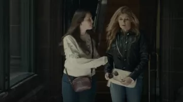 & Other Stories Floral Embroidery Knit Sweater worn by Linda (Amy Forsyth) as seen in Dear Edward (S01E05)