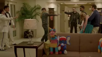 Frye Bloodied Cowboy Boots worn by Officer Tom Hanson (Johnny Depp) as seen in 21 Jump Street movie