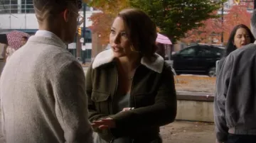 Superdry Selena Cropped Wool Jacket worn by Nora West-Allen (Jessica Parker Kennedy) as seen in The Flash (S08E06)