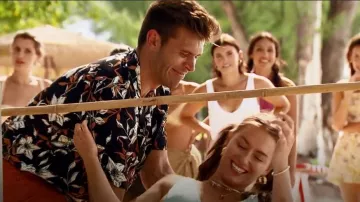 Rag & Bone Av­ery Vis­cose Print Shirt worn by Zach Shallcross as seen in The Bachelor (S27E04)