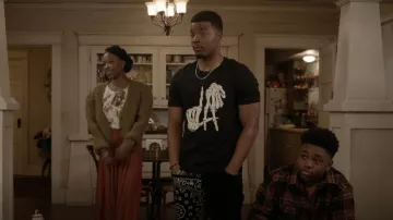 Purple Brand Pieced Bandana Corduroy Shorts worn by Spencer James (Daniel Ezra) as seen in All American (S04E20)