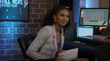 Amanda Uprichard Spenser Blazer porté par Layla Keating (Greta Onieogou) vu dans All American (S04E20)