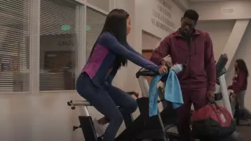 Beyond Yoga Slim Red Cropped Tank worn by Thea Mays (Camille Hyde) as seen  in All American: Homecoming (S02E06)