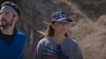 Clare V. Oui Truck­er Hat worn by Liz (Christa Miller) as seen in Shrinking (S01E05)