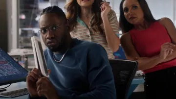 Open Edit Velour Raglan Sweatshirt worn by Chester P. Runk (Brandon McKnight) as seen in The Flash (S08E16)