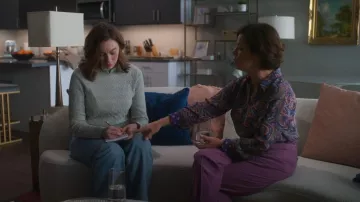 Club Monaco Pointelle Stitch Ribbed-Edge Top porté par Allison (Madeline Wise) comme on le voit dans So Help Me Todd (S01E11)