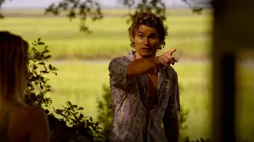 Banks Journal Highlands SS Woven Shirt worn by John B Routledge (Chase Stokes) as seen in Outer Banks (S03E04)