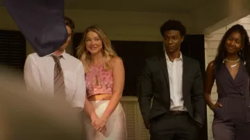 Babaton Slip Midi Skirt worn by Sarah Cameron (Madelyn Cline) as seen in Outer Banks (S03E10)
