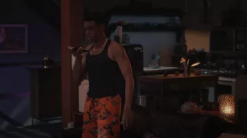 Billionaire Boys Club Maple Camo Shorts worn by Will Smith (Jabari Banks) as seen in Bel-Air (S02E01)
