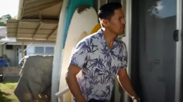 Camisa AllSaints Bambusa usada por Thomas Magnum (Jay Hernandez) vista en Magnum P.I. (S05E02)