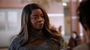 Zara Cut OUt Knit Sweater worn by Ava Coleman (Janelle James) as seen in Abbott Elementary (S02E16)